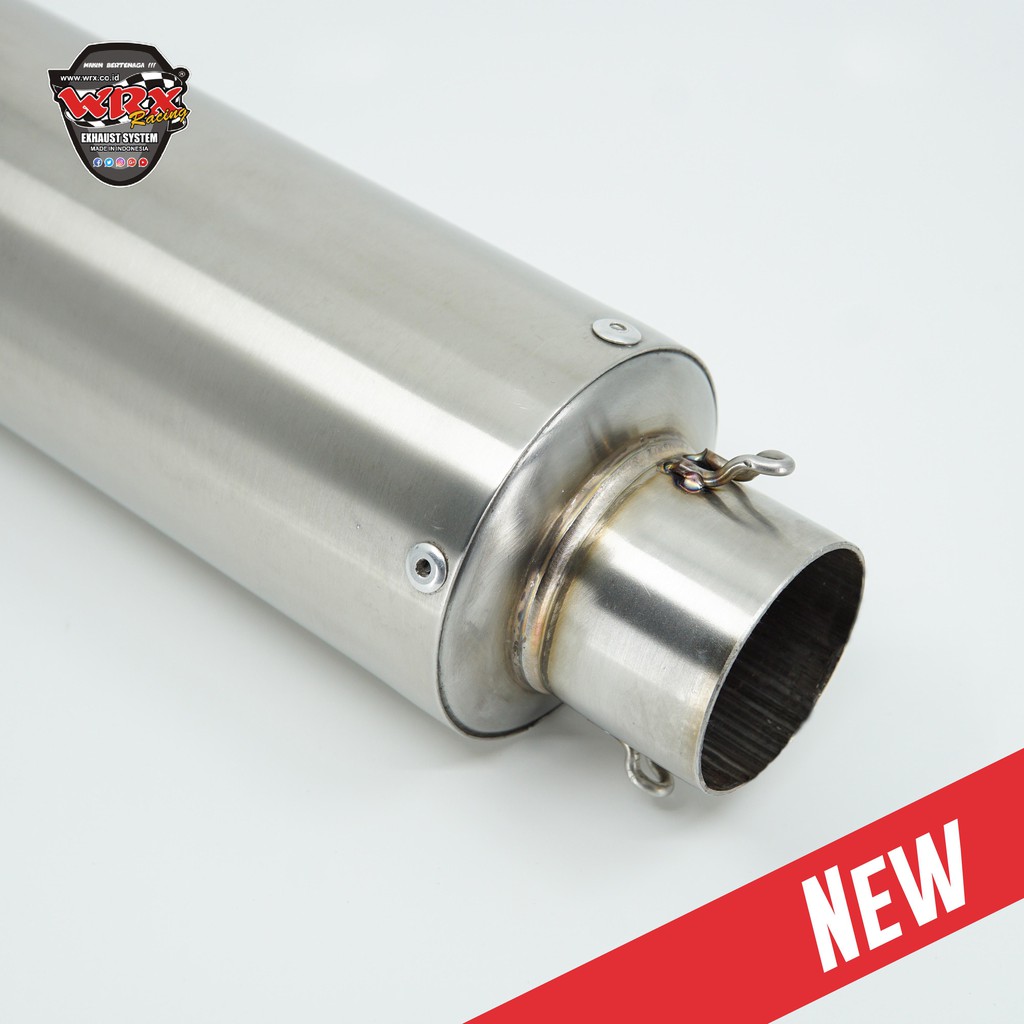 Pô WRX GP K1 tròn màu inox