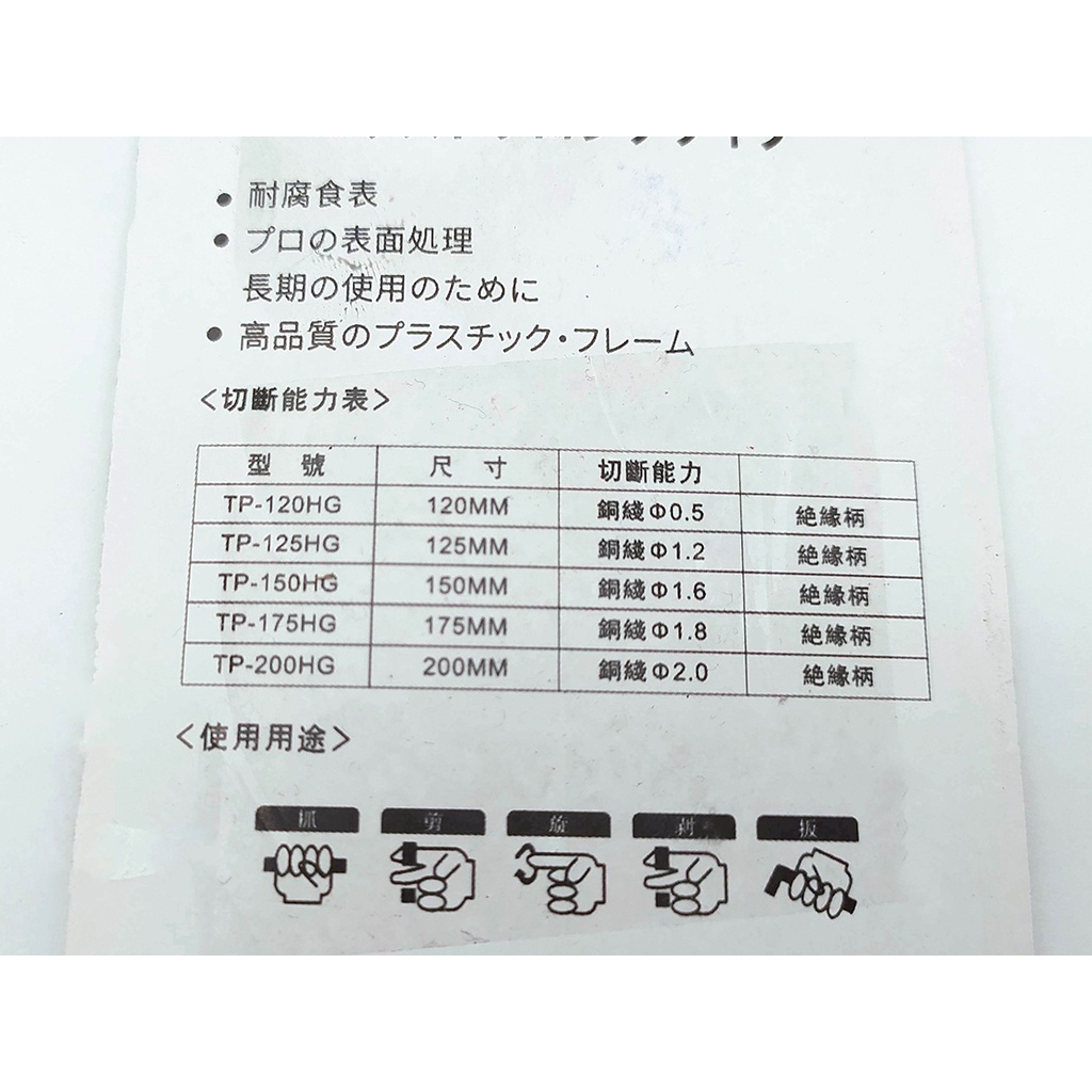 Kìm vát cắt bavia nhựa Kapusi lưỡi thép CR-V