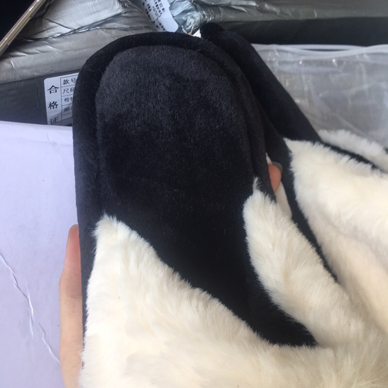 Dép bông hình mặt cười