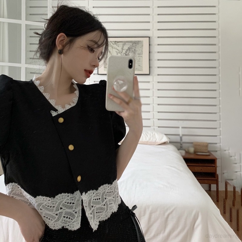 Áo Cardigan Dệt Kim Cổ Tròn Cho Nữ