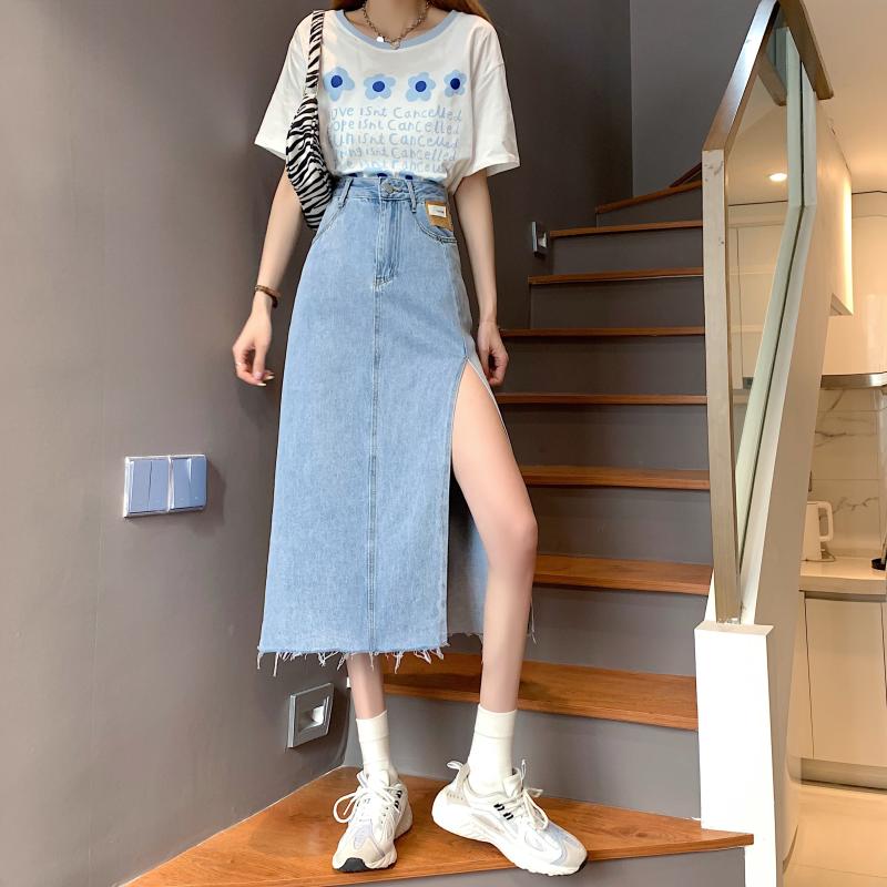 Chân Váy Midi Lưng Cao Kiểu Hàn Quốc Thời Trang Mùa Hè Cho Nữ