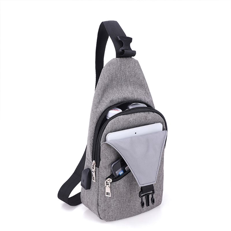 time * Chest Bag Sling Bag Outdoor Crossbody Bag for Men Hiking Cycling Travel Use Supplies