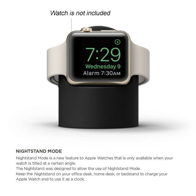 Đế sạc đồng hồ thông minh bằng silicon thích hợp cho Apple Watch