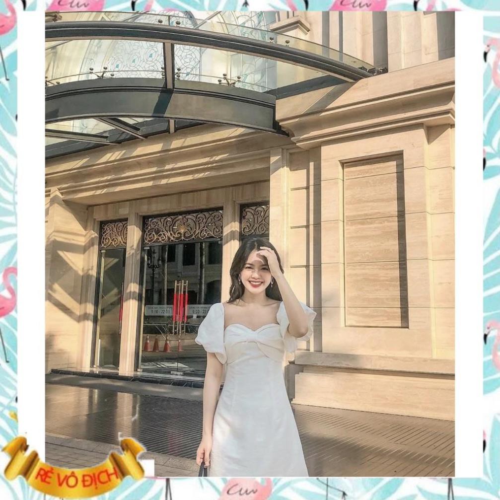 Đầm đi tiệc, đi chơi rớt vai nơ ngực xinh xắn Pupu Dress | BigBuy360 - bigbuy360.vn