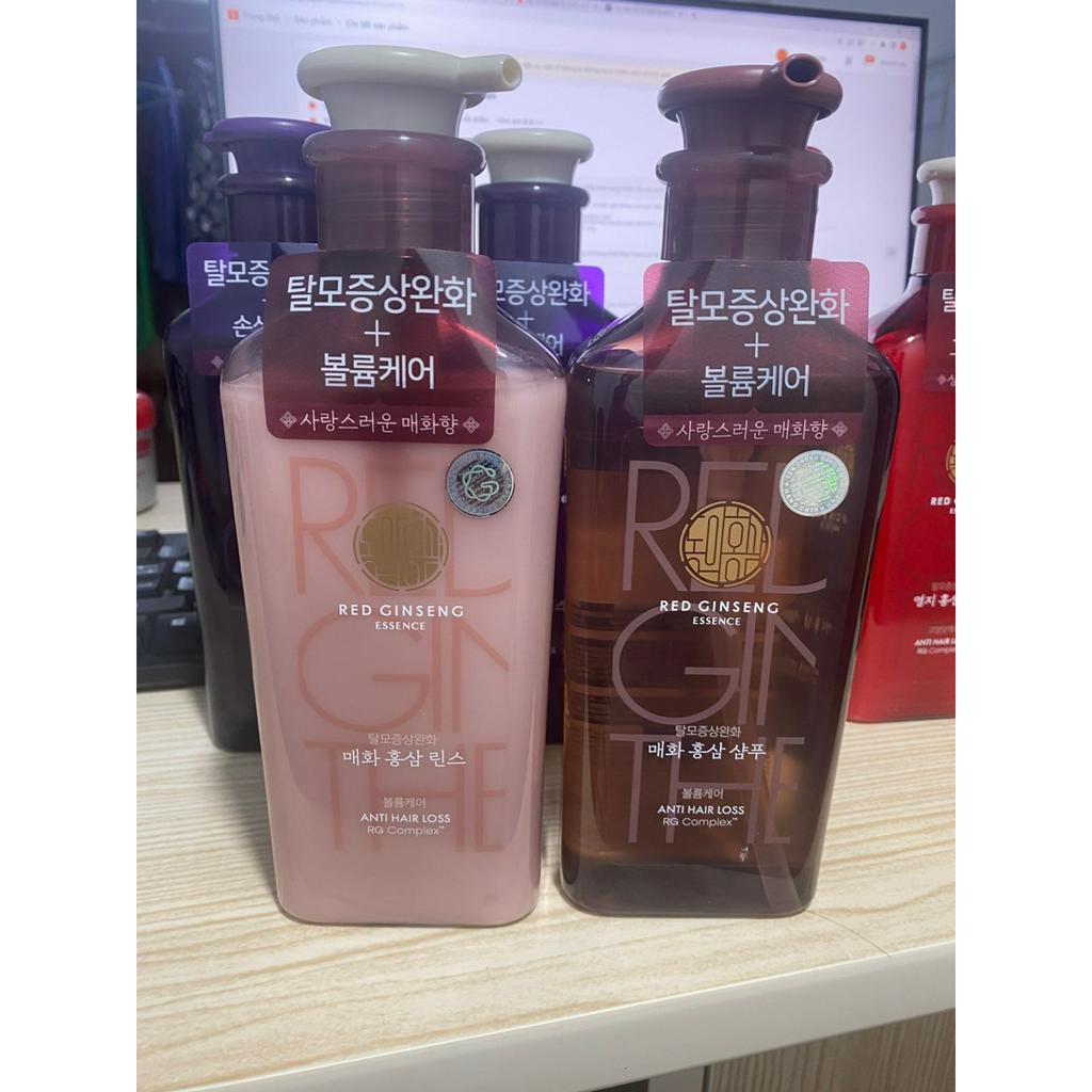 Dầu Gội Ngăn Rụng Tóc Hàn Quốc Hồng Sâm Hoa Mận Kerasys Prunus Mume Red Ginseng Chính Hãng 500m