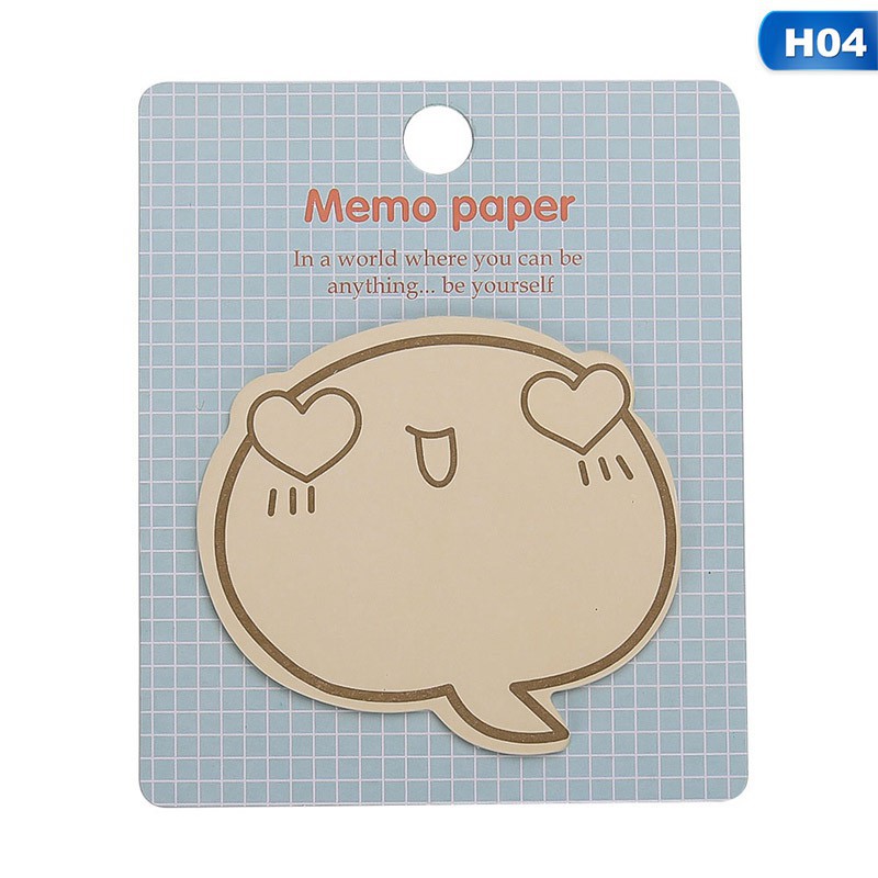 Set 30 miếng dán ghi chú hình dáng dễ thương tiện dụng