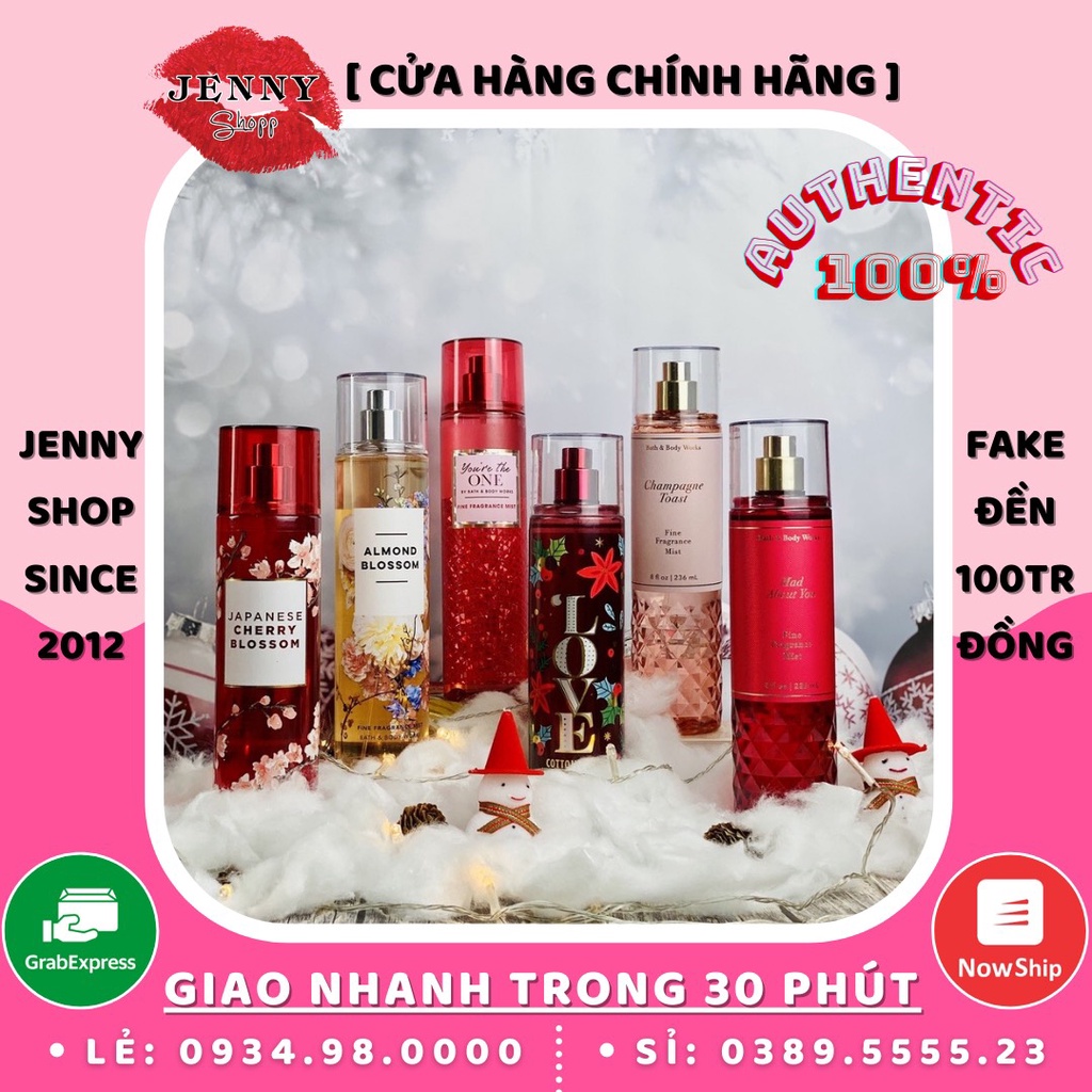 Xịt Nước Hoa Toàn Thân Bath And Body Works Body Mist 236ml