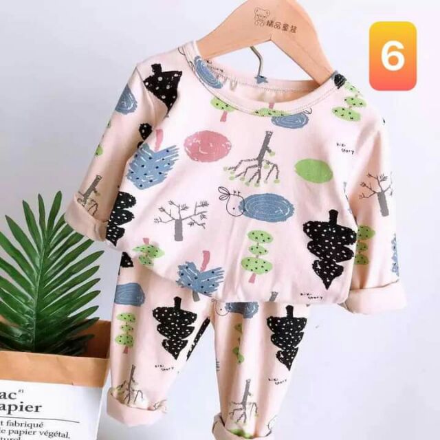 Bộ cotton xuất hàn cho bé