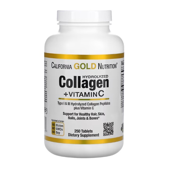 Collagen california gold hydrolyzed collagen peptides + vitamin c type i & - ảnh sản phẩm 1