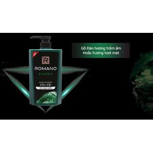 Dầu gội Romano Hương Nước Hoa Tóc Chắc Khỏe Classic 900g