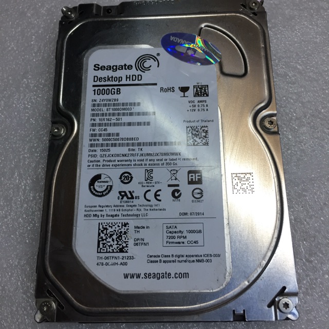 Ổ cứng hdd máy PC 1T Sata