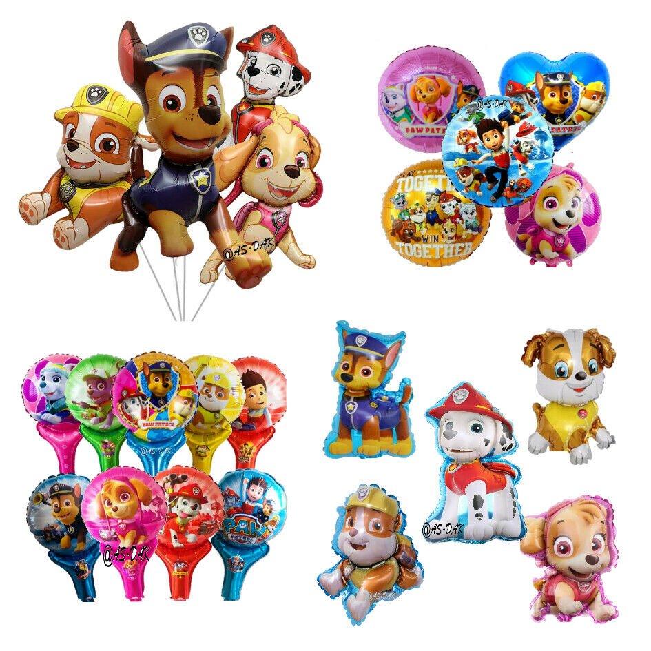 Bong bóng lá nhôm họa tiết nhân vật hoạt hình Paw- Patrol tùy chọn trang trí tiệc sinh nhật cho bé