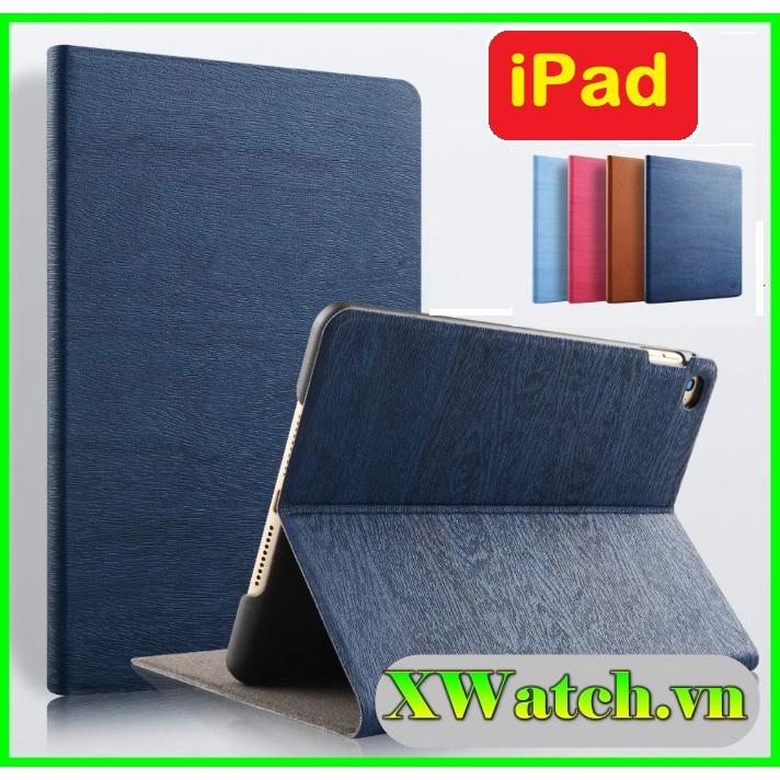 Bao da iPad 2-3-4 / air 1- 2 / Mini 1- 2- 3 - 4 - 5/ ipad new 2017-2018 / Air 3 / 10.5 10.2 2019 họa tiết Vân Gỗ