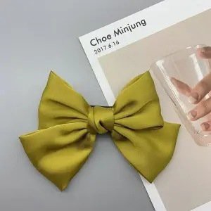 Nơ Kẹp Tóc SANJOLI Kẹp Nơ Tiểu Thư Hàn Quốc Bản To Jisoo Cute Nhiều Màu Xinh Xắn PK002
