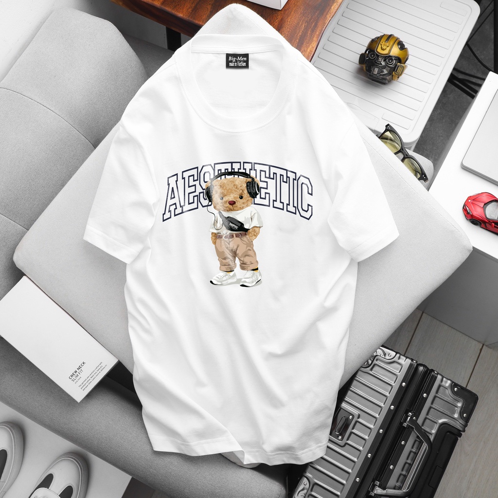 Big size- Áo thun unisex thời trang in hình gấu siêu hot 50-140kg