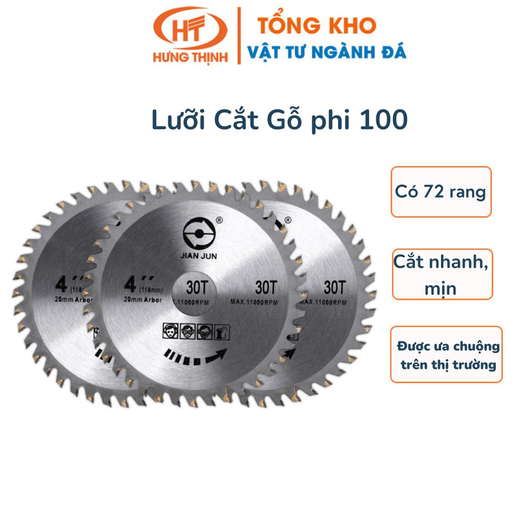 Lưỡi cắt gỗ- Đĩa cắt gỗ phi 100mm- Lưỡi Cắt Tạo Hình Điêu Khắc Gỗ Gắn Máy Mài 1 Tấc 1 Tấc 2