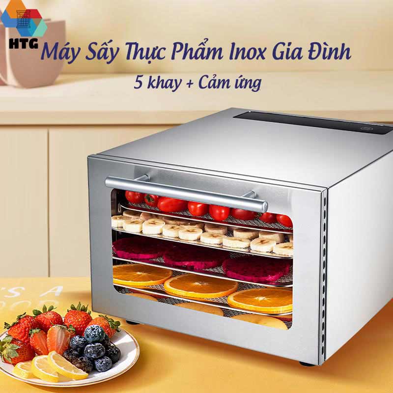 Máy sấy thực phẩm DBC05A sấy đối lưu,[hẹn giờ sấy tự động], thân vỏ inox bền bỉ, hàng chính hãng