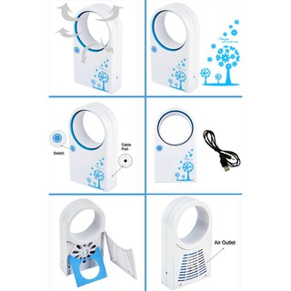 QUẠT KHÔNG CÁNH TỰ ĐỘNG MINI CẦM TAY (màu ngẫu nhiên)