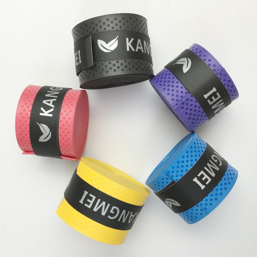 Băng Quấn Cán Vợt Tennis Bằng Da Pu Co Giãn Chống Trượt Thấm Hút Mồ Hôi