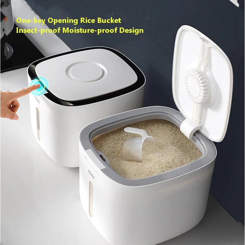 Thùng Đựng Gạo Cao Cấp (Tặng Kèm Cốc Xúc Gạo) - Thương Hiệu Nhật Bản ECOCO BH 1 NĂM