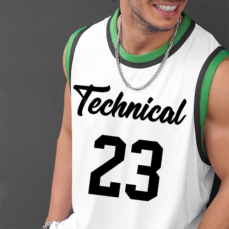 Áo Ba Lỗ Thể Thao Dáng Rộng Vải Lụa Lạnh Phối Lưới Thời Trang Mùa Hè Cho Nam Size M-3XL