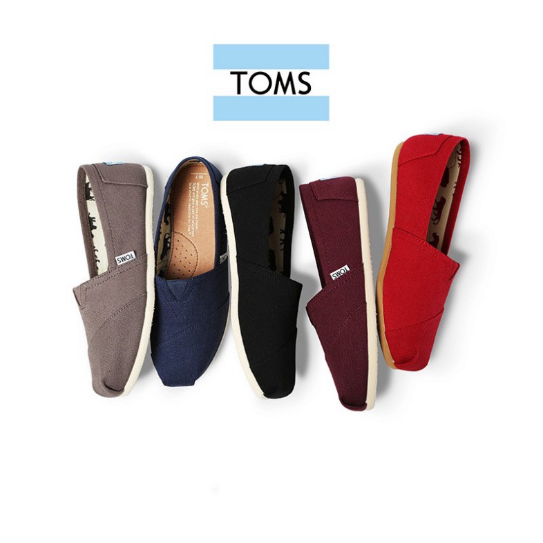 Tặng Nước Hoa Giày lười TOMS vải đế cao su thời trang_ L1 (đặt hàng nhớ chọn màu và size)