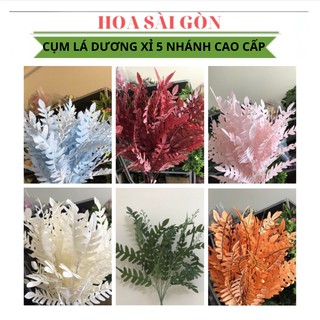 Lá dương xỉ 5 nhánh cao cấp - Lá dương xỉ giả decor
