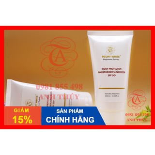 Kem body ban ngày Peony white dưỡng trắng chống nắng