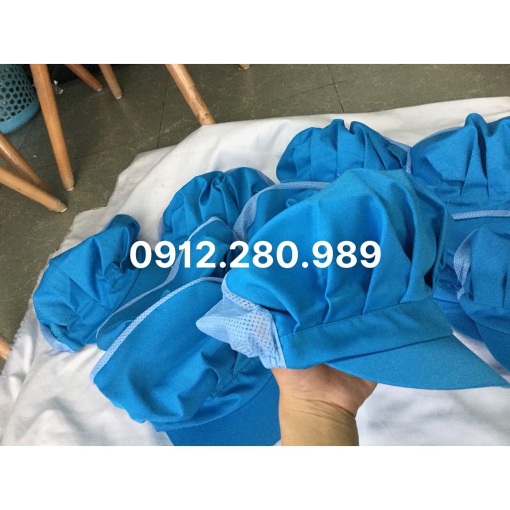 NÓN VẢI LƯỚI TRÙM CÔNG NHÂN THỰC PHẨM