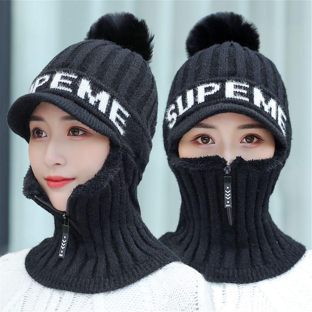 HS Mũ Len Trùm Đầu Chống Gió Giữ Ấm Mùa Đông Cho Nữ