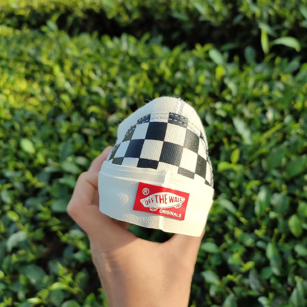 Giày vans caro buộc dây nam nữ dễ phối đồ đi học đi chơi - henry store | BigBuy360 - bigbuy360.vn
