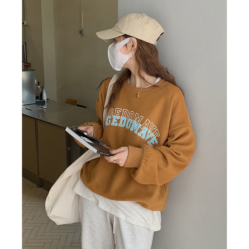 Áo Sweater nỉ nữ Cao cấp Hàn Quốc Áo Sweater nữ In hình Thu Đông Ulzzang Thời trang