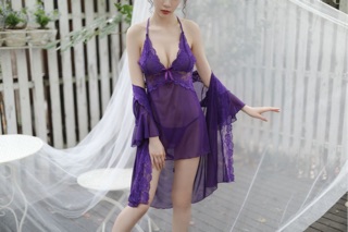 [QQ#017-1] Đầm ngủ sexy đỏ