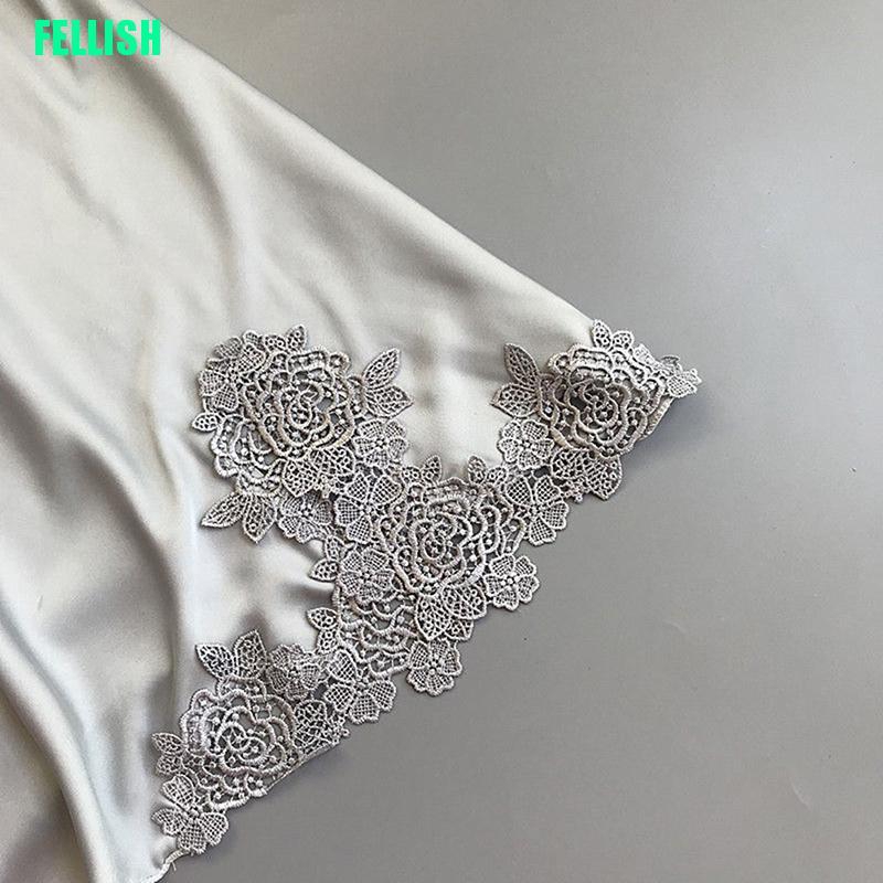 Đầm Ngủ Lụa Phối Ren Gợi Cảm Cho Nữ