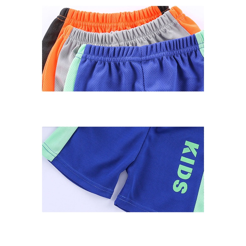 Bộ Đồ Thể Thao Áo Thun Tay Ngắn Phối Quần Short Nhanh Khô Thời Trang Mùa Hè Cho Bé