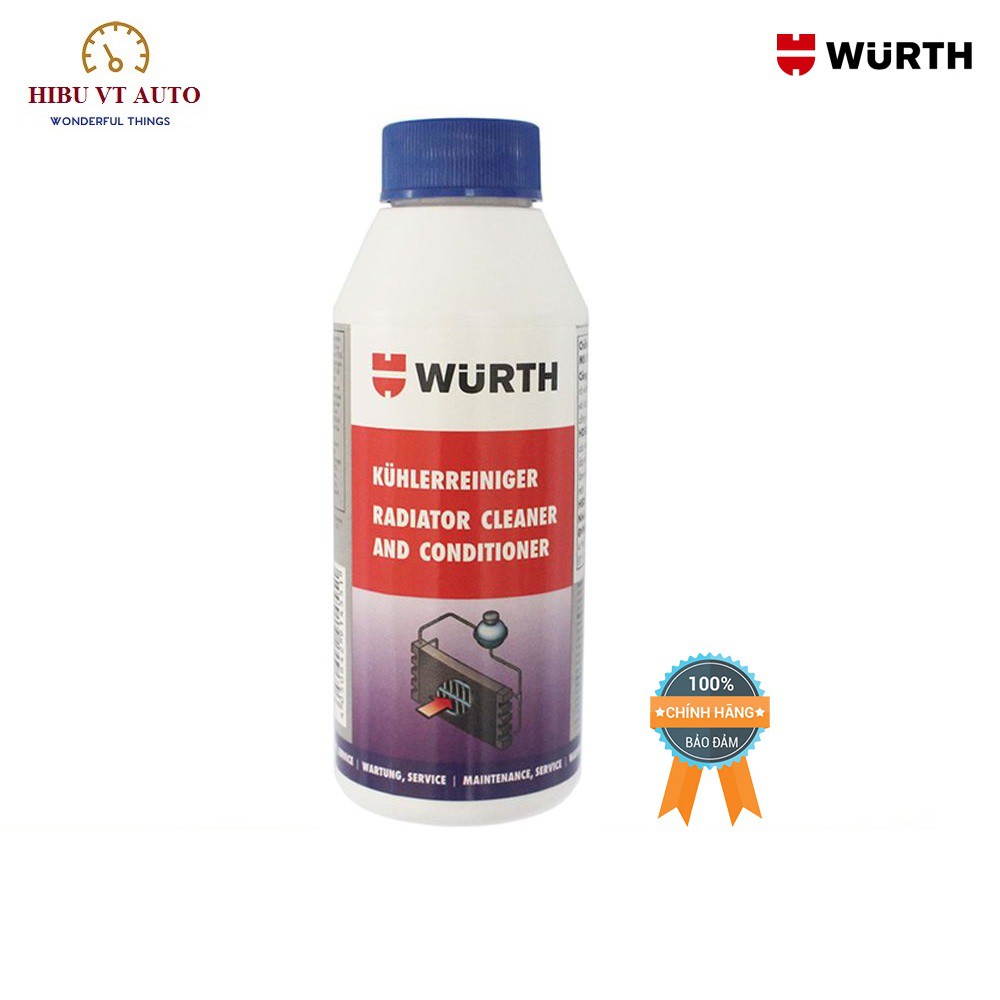 Vệ sinh két nước làm mát động cơ Wurth Radiator Cleaner 250ml 05861510250