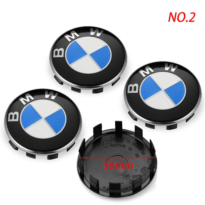 Set 4 Nắp Đậy Trục Bánh Xe Hơi 56mm 60mm 68mm Chuyên Dụng Cho BMW X1 X3 X5 X6 1 2 5 7 Series