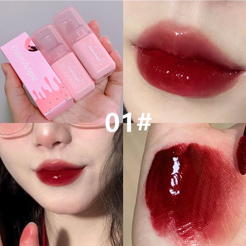 Son bóng Daimanpu dưỡng ẩm lâu trôi kháng nước nắp hồng cực xinh