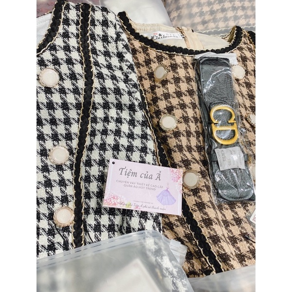 Sét dạ thiết kế cao cấp sang chảnh 3 món kèm ảnh thật 3 màu _Tiệm của Ả | BigBuy360 - bigbuy360.vn