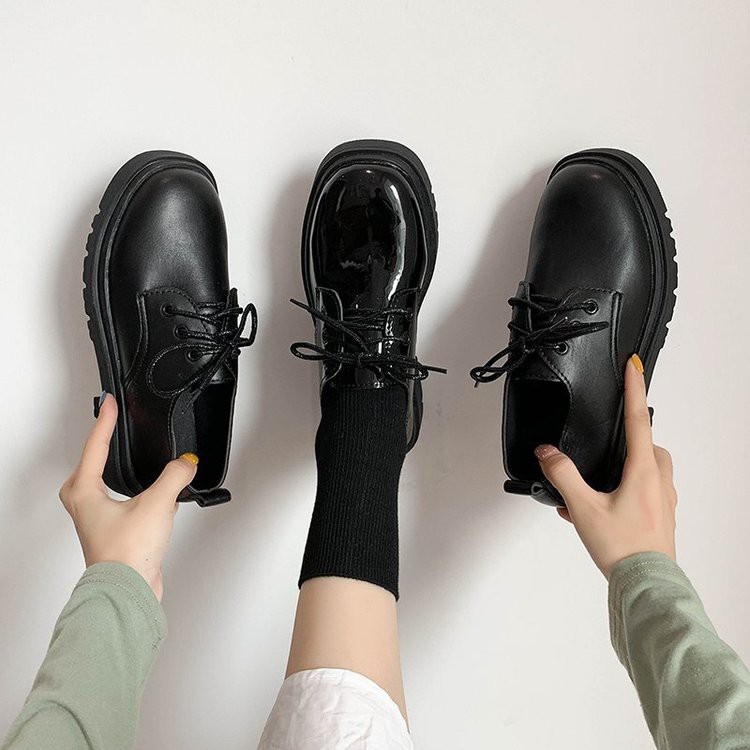 ulzzang Giày da Oxford đế bằng thời trang dành cho học sinh | BigBuy360 - bigbuy360.vn