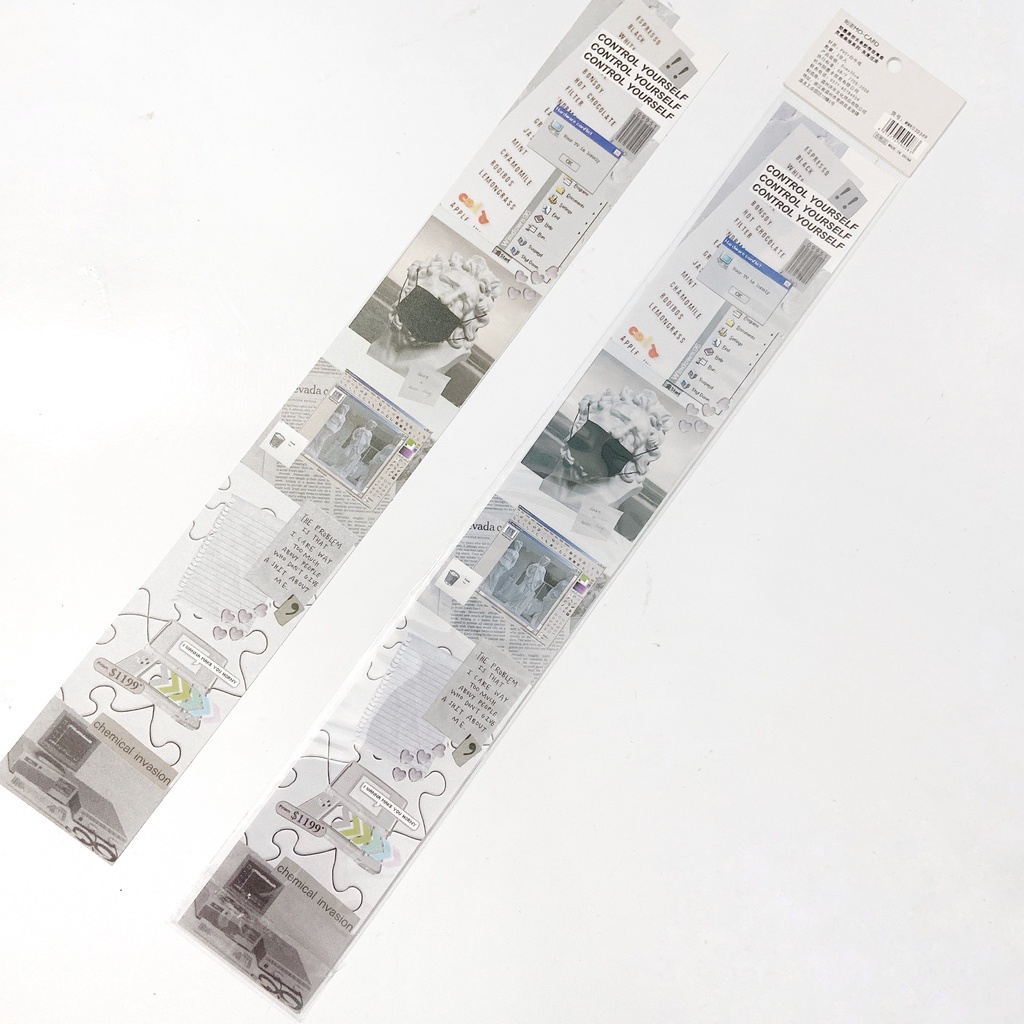 SET 2 TẤM STICKER DÂY PHONG CÁCH TRANG TRÍ SỔ TAY BULLLET JOURNAL