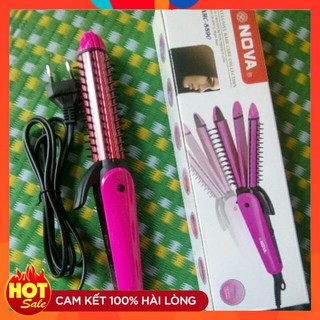 Máy Làm Tóc 3 Trong 1 NOVA (Uốn, Duỗi, Bấm) [HÀNG CHÍNH HÃNG]