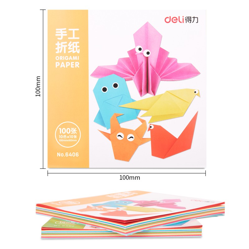 Giấy Xếp Hình Origami Hình Máy Bay Nhiều Màu Sắc Độc Đáo Cho Bé