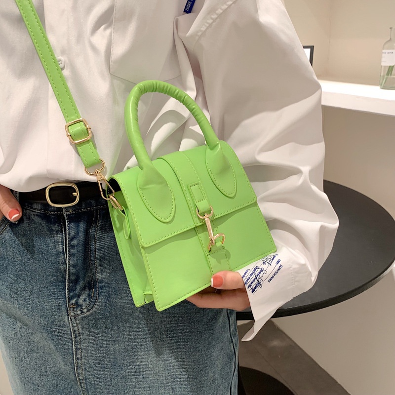 Túi Đeo Vai Một Bên Vai Màu Trơn Phong Cách Châu Âu Thời Trang 2022 Mới Dành Cho Nữ