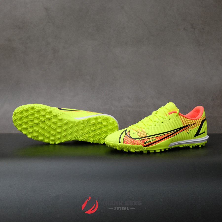 GIÀY ĐÁ BÓNG CHÍNH HÃNG NIKE MERCURIAL VAPOR 14 ACADEMY TF - CV0978-760 - VÀNG NEON