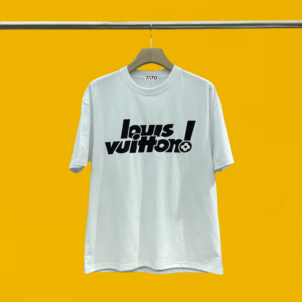Áo Thun LV 02 in logo Louis Vuitton , Áo Phông Unisex Form Rộng Chất Vải Cotton Thời Trang Nam Nữ