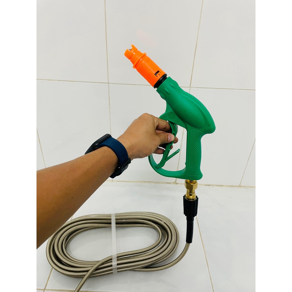 Khớp xoay chống xoắn dây phun xịt ren 22mm của máy rửa xe áp lực cao | 1 đầu ren trong - 1 đầu ren ngoài