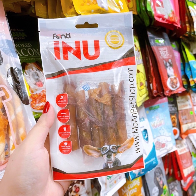 Thịt ba rọi xông khói cho cún cưng INU