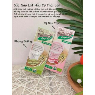 Sữa Gạo Balance Organic 180ml