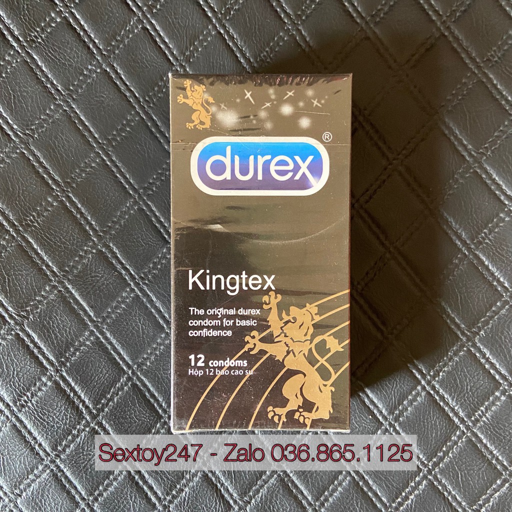 Bao Cao Su Ôm Sát Size Nhỏ 49mm Durex Kingtex Hộp 12 Bcs